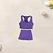 kowaku 2-Piece 1/12 Scale Doll Clothes Set, Sports Vest & Shorts Outfit, Light Lavender, Mini Clothing for Female Action Figures, Creative DIY Accessories