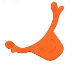 LUAMY 笑顔 二重あご 消す 小顔 ストレッチ (オレンジ) 小顔矯正 笑顔矯正 小顔 口角上げる 口角アップ リフトアップ 顔痩せグッズ 表情筋 トレーニング (オレンジ)