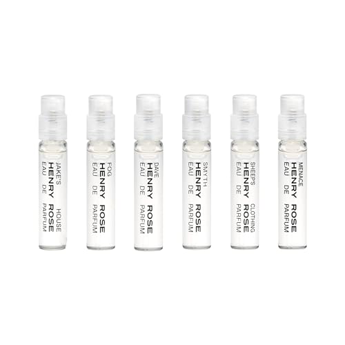 Henry Rose Fresh Collection Discovery Set - Travel Size Perfume Set with Clean, Gender-Inclusive Eau de Parfum Scents - Natural, Non Toxic, and Cruelty-Free Fragrance Gift (6 ct)