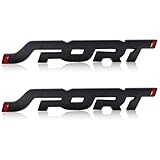 NTDWSXVO 2 Pièces Emblème Lettres 3D pour Chrysler Town & Country IV V 2000 2016, Sigle Badge Logo Décoration Autocollant Carrosserie Accessoires Tuning Extérieure,Black