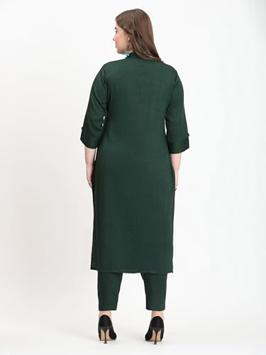Image of SINDOORI Collar Kurta for Women Solid Colour S to 6XL Plus Size Kurta for Women