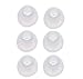 KRS STP Lot de 6 embouts intra-auriculaires transparents en caoutchouc silicone Taille M Compatible avec presque tous les écouteurs intra-auriculaires