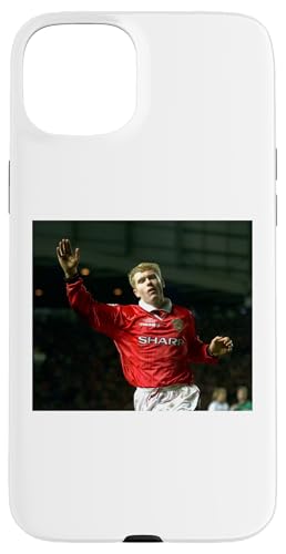 Paul Scholes Man Utd �o�����V�A���[���h�J�b�v �t�b�g�{�[�� 1999 �X�}�z�P�[�X iPhone 15 Plus �p
