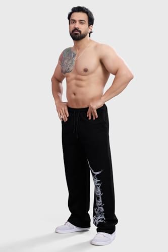 Image of FUAARK Men's Straight Tracks Oversized Cotton Terry Gym & Streetwear Pants