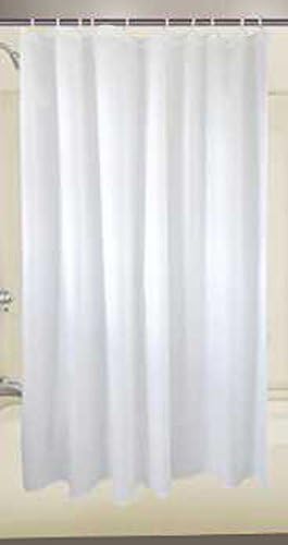 Premier Faucet 2473264 Hotel Nylon Shower Curtain, 6 by 6-Feet, White