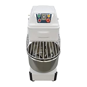 110V 1500W Double Speed Dough Mixer Machine 20L Multifunction Commercial Dough Mixing Machine Speed Adjustable Dough Kneading Machine for Pizzerias and Small Bakeries