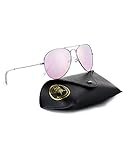 ROLF ROSSINI Aviator Polarized Sunglasses for Mom (Silver, Pink Mom)