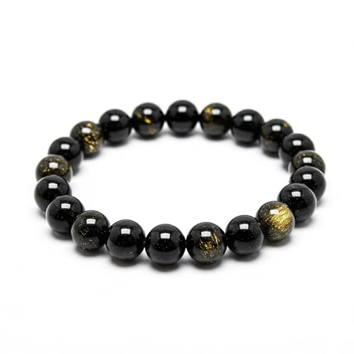 StoneStroke Golden Obsidian Beaded Bracelet