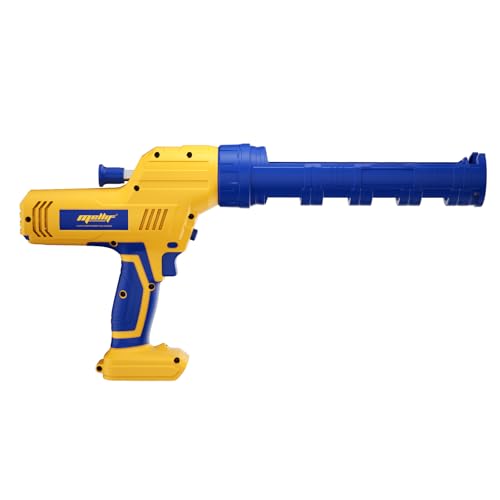 Cordless Caulking Gun for DeWalt/Mellif 20V MAX Battery, 10oz / 20oz Electric Caulk And Adhesive Gun with 5 Speeds,Changeable Canister Tray, Anti-Drip, Auto Retract, LED Light for Filling, Sealing