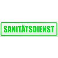 Magnetschild „Sanitäter“ Von Kiwistar – 30 Cm, Blau, Wiederverwendbar Für Auto & Mehr