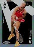 Qinwen Zheng trading Card (Chinese Tennis Champion) 2024 Topps Chrome Ace of Spades Refractor #CASQZ