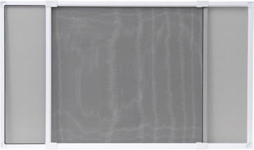 MadeInNature, Moustiquaire Cadre Aluminium blanc, Amovible, Sans perçage et extensible pour fenêtre et porte fenêtre avec volet roulant (Blanc, Largeur...