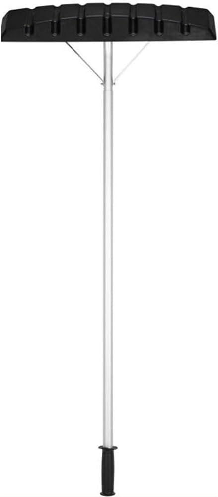 Telescoping Roof Snow Rake Kit - 5 to 20 FT Adjustable Reach, Non-Slip Grip, Modular Aluminum Poles, Large Blade for Efficient Snow and Ice Removal from Roofs