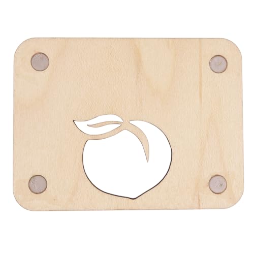 Imán de Madera Georgia Peach State con Diseño de Durazno miniatura 2
