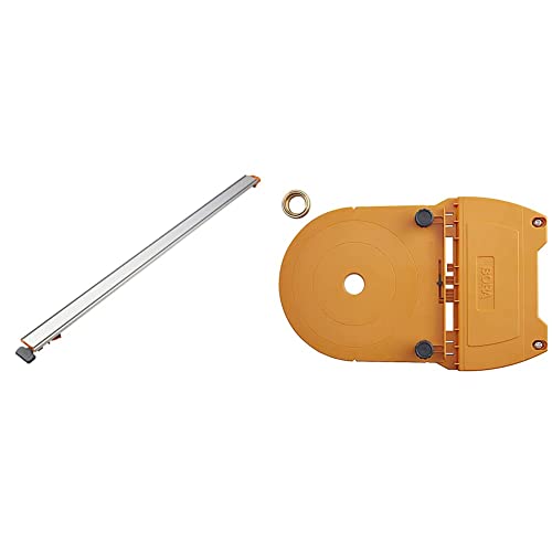 BORA 50” NGX Clamp Edge, Straight Cut Guide & Router Dado Jig, the Woodworking Router Guide That Allows For Precise, Straight Dados, Rabbets, and Mortises | 542005, orange