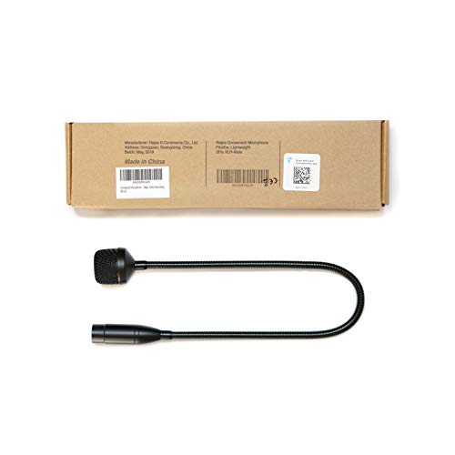 Gooseneck Microphone with 3 Pin XLR-Male Talk-Back, 19in Wired Flexible, 12VAC, Not with Base, Not for Phantom 48V, MovingCoil, Dynamic for Behringer, Midas, Soundcraft, Conference, Studio, Recording