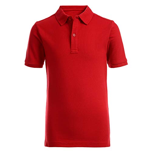 Nautica mens Uniform Short Sleeve Stretch Pique Polo Shirt, Red, 38-39 US - image 3