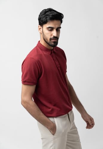 Image of Men's & Boys' Pure Cotton Polo T-Shirt - Half Sleeves, Regular Fit, Solid Plain Classic Polo Collar | Casual & Sportswear