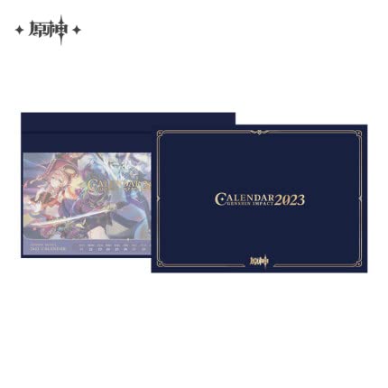 Amazon.co.jp: 原神 公式グッズ 日程表 カレンダー 予定表 2023