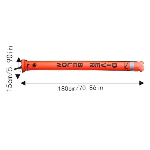 Marcadora de buceo para evitar pérdidas en superficie con flotador reflectante inflable visual 5