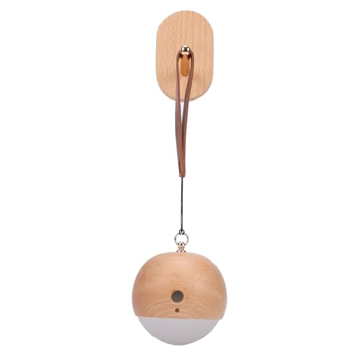 Veilleuse à commande vocale en bois avec lampe LED portable rechargeable USB C - 2