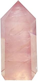 Healing Stone Wand of Clear Quartz Crystal Pointed & Faceted Prism Bar for Reiki Chakra Meditation Therapy Deco