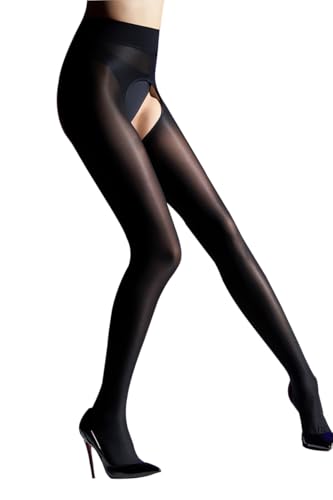 HTRUIYATY Collants Brillants Femme Collant De Danse Brillant Sheer Sexy Collants Effet De ScèNe 8 D