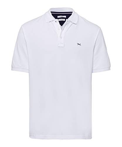 Preisvergleich Produktbild BRAX Herren Style Pete Hi Flex Piqué Poloshirt, White, XXX-Large
