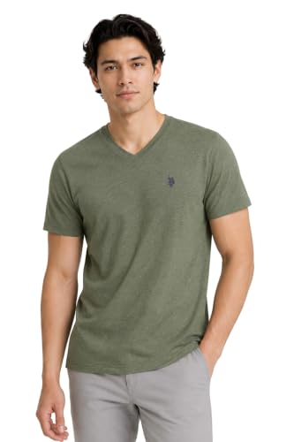 Image of U.S. Polo Assn. Men's Solid V‑Neck T-Shirt