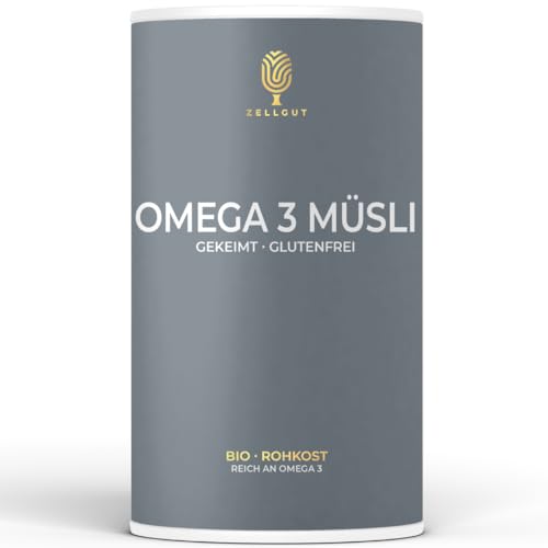 gekeimtes OMEGA-3 Müsli • 100% Rohkost • Basisch • reicht an Omega-3 • glutenfrei • vegan • Bio