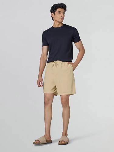 Image of XYXX Zen Solid Shorts for Men with Side Pockets and Drawstring |Relaxed Fit Shorts