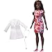 Barbie Careers Fashion Doll & Accessory, Doctor with Curvy Body Type & Brunette Hair Wearing Coat & Flats with Stethoscope
