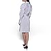 Karl Lagerfeld Paris Women's Accent Button Up Long Sleeve Shirt Dress, White