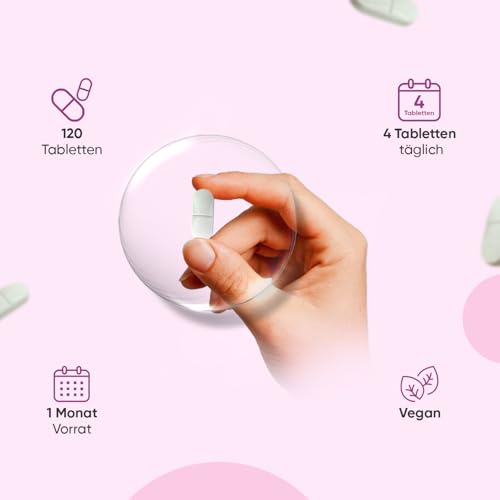 Myo Inositol 4000 mg Tabletten - Mit Vitamin B6 & B9 (als Folsäure) & Chrom (als Chrompicolinat) - 120 vegane Tabletten - 1 Monat Vorrat - Glutenfrei - Ohne Gentechnik - Von WeightWorld