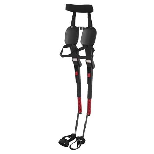 Caskunbsy Tragbarer Stuhl mit unsichtbaren Sitzen,Stuhlloser Stuhl,Outdoor-Angelhocker,5-stufige Höhenverstellung tragbarer Ergonomiesitz für Beine