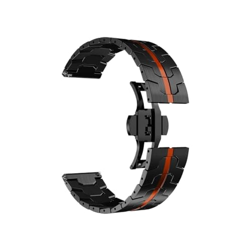 [LOKLNEYK] 22mm���^���u���X���b�g�A�ɓK������Huawei Watch 5/GT6/ GT2 Pro /GT4 /GT6pro 46mm�E�H�b�`�o���h�A�N�Z�T���[�ɓK��(Black Red,For Huawei GT5 6 46mm)