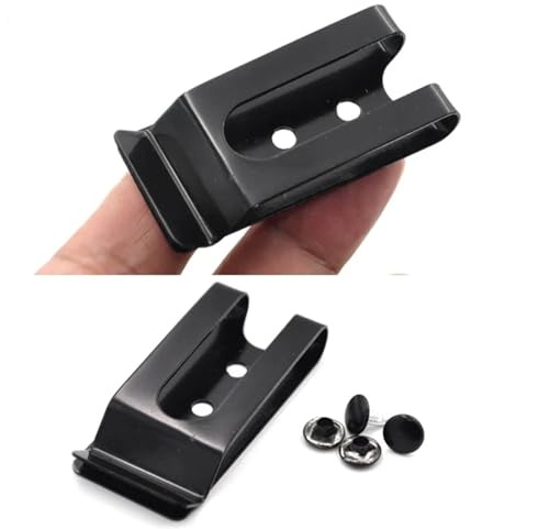 50 hebillas de metal de doble agujero con tornillos de 8mm para cinturones 3