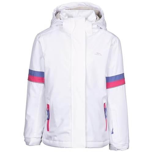 Trespass Girls Padded Ski Jacket Kharli - Waterproof Ski Jacket, Windproof Outdoor Winter Coat with Hood, Warm Jacket for Skiing Snowboarding Snowsports, Padded Snowproof Jacket