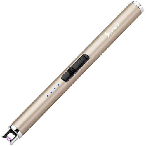 SUPRUS Electric Lighter Candle Type C Rechargeable Lighter with Upgraded LED Battery…