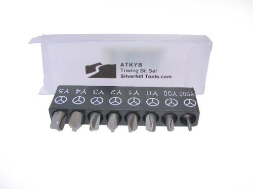 Silverhill Tools ATKYB Triwing Bit Set, 8 bits, Sizes Y000 - Y5