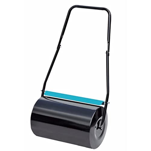 Lawn Roller Heavy Duty Push/Tow Poly Lawn Rollers, Manual U Shaped Handle Sod Roller for Yard/Ball Field, 50cm Wide Grass Rolling Tool for Planting, Seeding