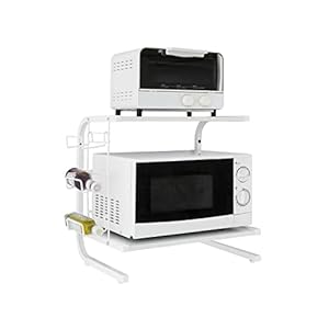 SoBuy FRG092-W Magnetronkast rek voor magnetron keuken minirek oven magnetron meubels opslag keuken serveren