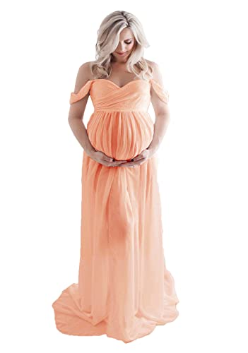 Wamvp Mujer Embarazada Largos Vestido de Fiesta Faldas Fotográficas de Maternidad Apoyos De Fotografía Vestidos de Maternidad