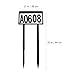 COHEALI Solar Powered House Number Address Sign LED Outdoor Solar Doorplate Lamp with Ground Stake Weatherproof Energy-saving Lighting Tool for Patio Garden Porch Pathway