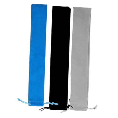 ULDIGI Lightweight Flute Case 3pcs Recorder Velvet Storage Bag Drawstring Pouch for Music Instruments