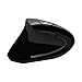 Adesso iMouse E90 - Wireless Left-Handed Vertical Ergonomic Mouse, Black