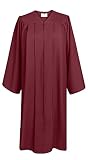 GradPlaza Matte Choir Robe for Church Baptism Officiant Confirmation or Costume,Graduation Gown for