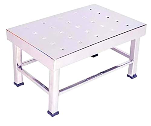 Image of Stainless Steel Bathroom Stool Size 7 inch INCH