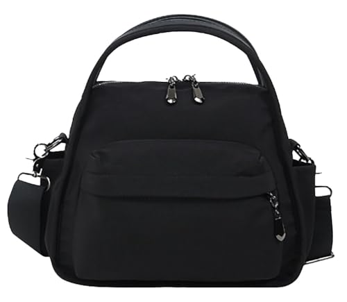 Nylon Crossbody Bag for Women Lightweight Shoulder Hobo Purse Cute Underarm Satchel Casual Commute Top Handle Tote Handbag