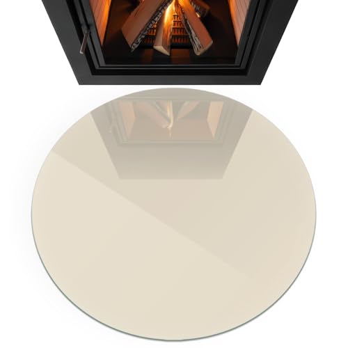 Placa de vidrio templado para chimenea resistente a chispas y arañazos con seguridad térmica 4